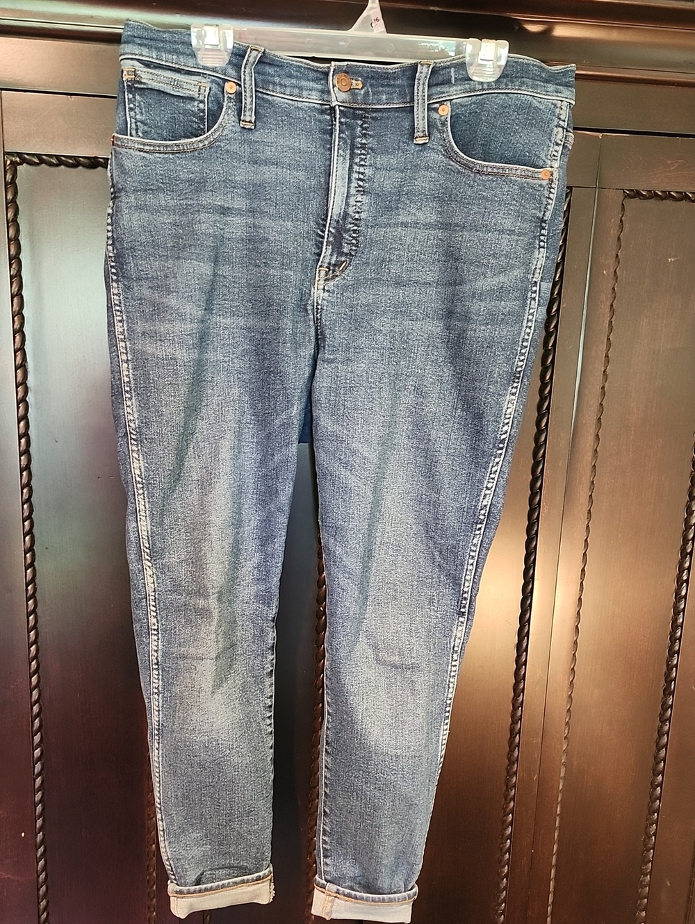 Madewell High-Rise Skinny Blue Denim Jeans